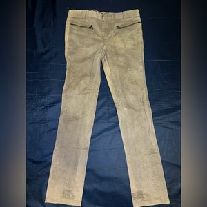 Camel Faded pants with zipper pants